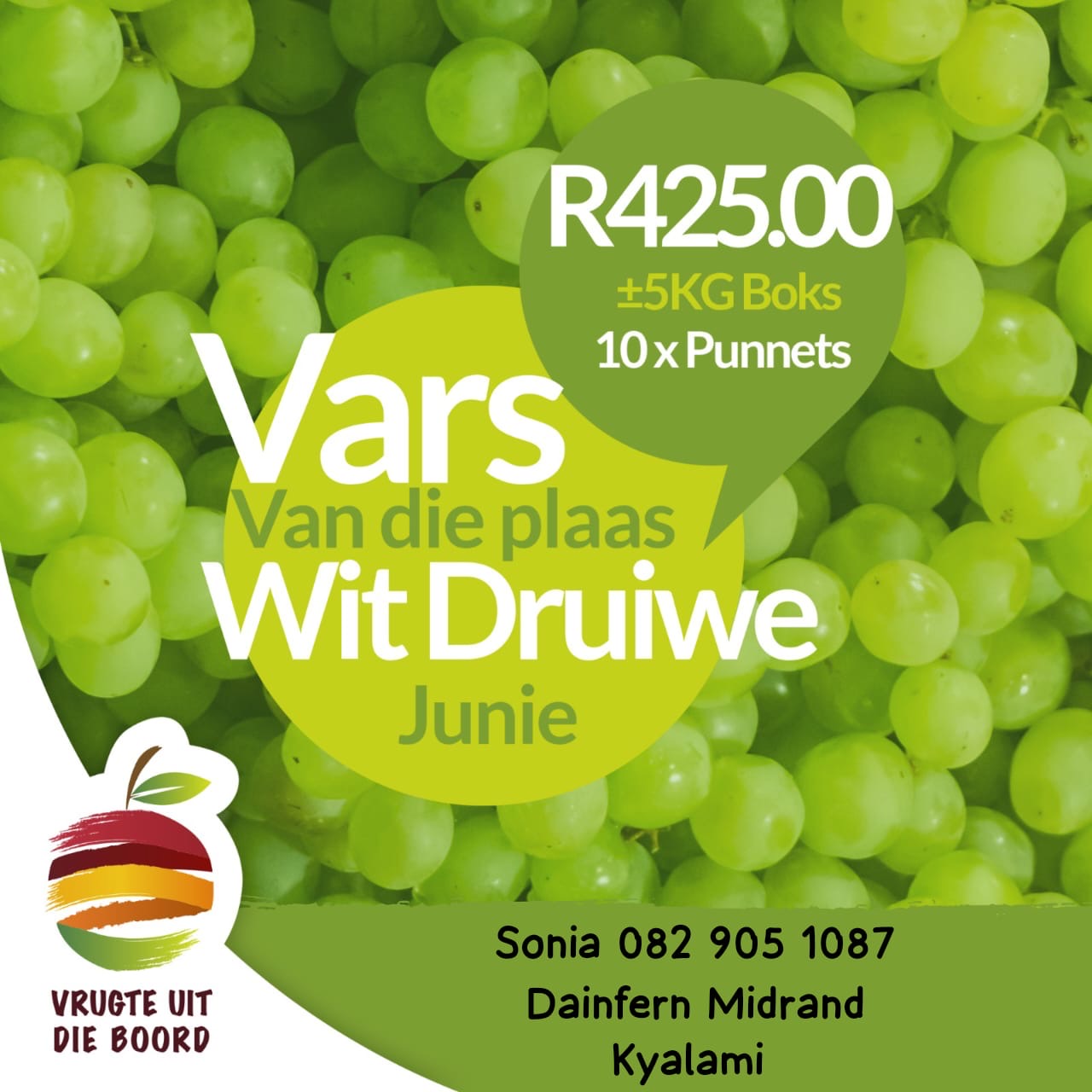 Vrugte uit die Boord - White Grape