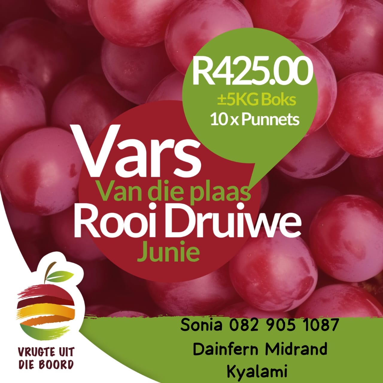 Vrugte uit die Boord - Red Grape
