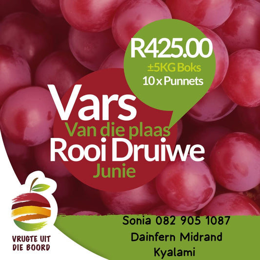 Vrugte uit die Boord - Red Grape