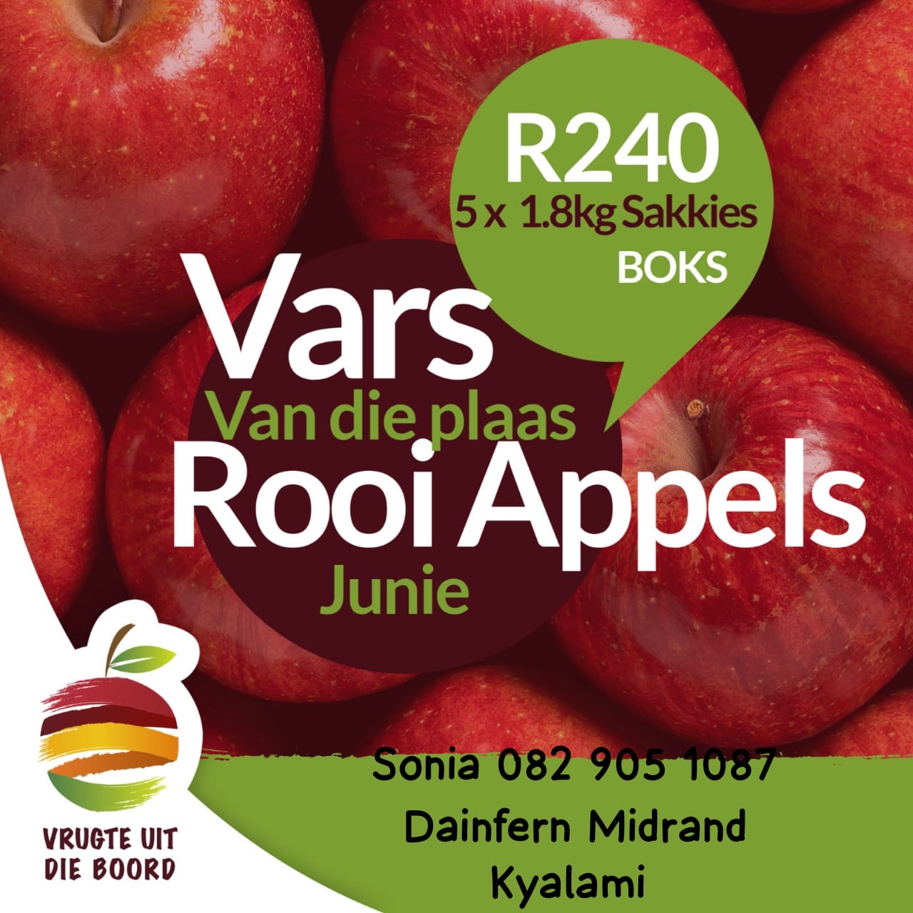 Vrugte uit die Boord - Red Apples